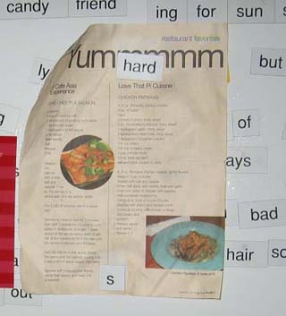 Recipe on Refrigerator